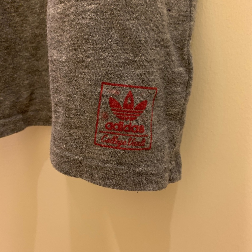 Nebraska Huskers Adidas Vintage Style Football Tee - Picture 4 of 5